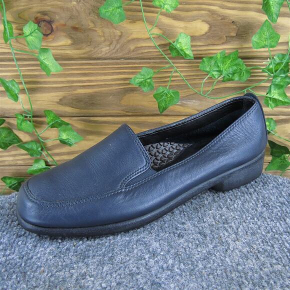 Hush Puppies‎ Women's HPO Loafer Blue Leather Sz 8.5 Medium Gently Used 2025 - Picture 1 of 6
